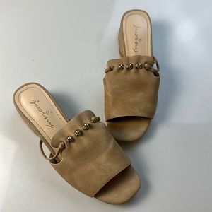 Josiny Brown Heeled Sandals Y10-8